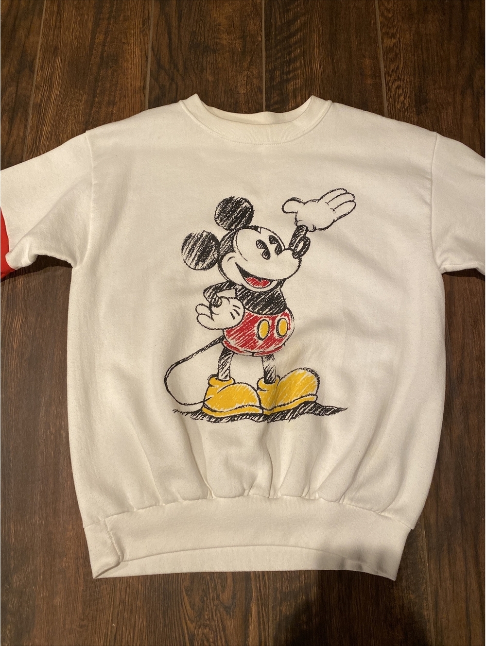 Vtg 80s Disney Character Fashions L Mickey Mouse Rare Vintage Crewneck Sweater - Picture 4 of 10